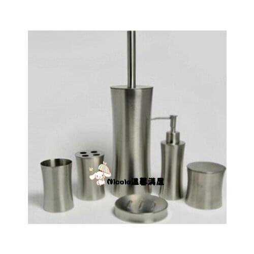 Stainless steel 6 pieces bathroom set