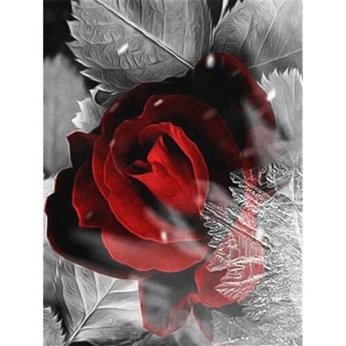 Flower Rose DIY Cross Stitch 11CT Embroidery Kits Needlework Craft Set Cotton Thread Home Decoration For Living Room New Design