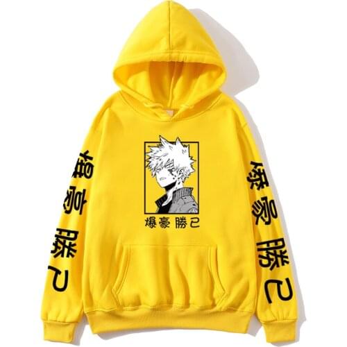 2021 New Boku No Hero Academia Hoodie Merch Harajuku Printed Tracksuit Casual Mens Womens Pullovers Clothes