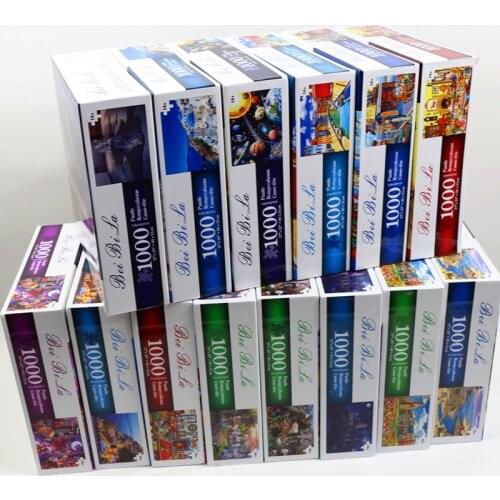 Puzzles 1000 Pieces Wooden Assembly Picture Landscape Puzzles Toys for Adults Children Kids Games Educational Toys P179