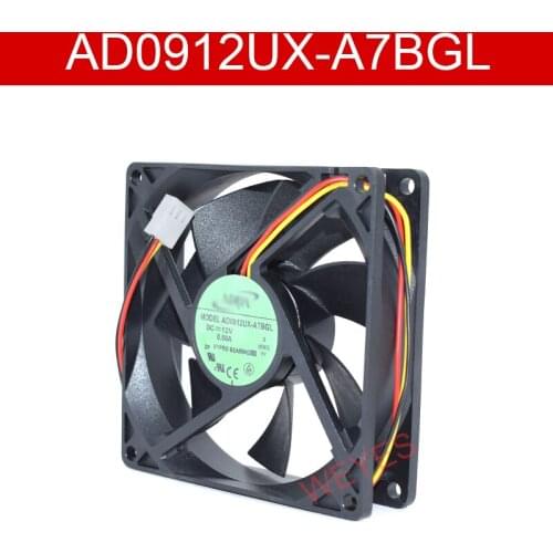 Genuine For ADDA AD0912UX-A7BGL DC 12V 0.50A Square Cooling Fan