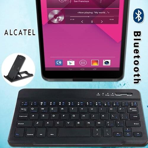 Portable Bluetooth Keyboard Wireless Keyboard for Alcatel 1T 7/3T 8/A30 8.0"/OneTouch POP 7/PIXI 3 Noiseless Keyboards Bluetooth