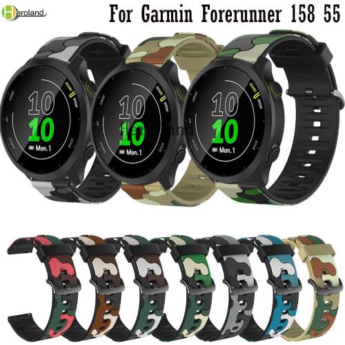 Watchstrap Band For Garmin Forerunner 158 55 245 245M 645 745 Vivoactive 4 3 Smart Wristband 20 22MM Bracelet Silicone Watchband