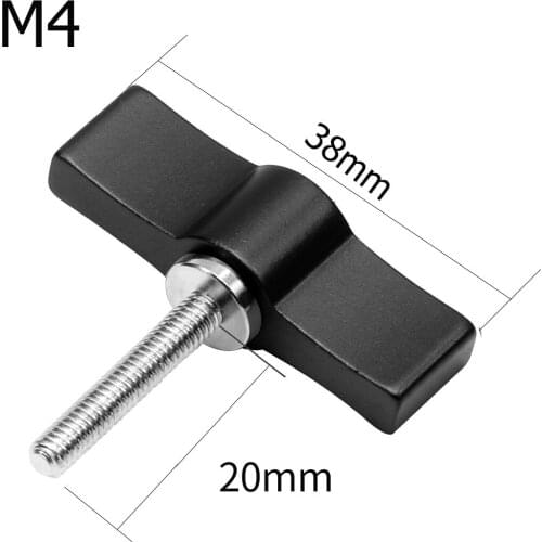 M4 Hand Tighten Screw Aluminum Alloy Handle Adjustable Screws DSLR Camera Photo Studio Accessory for Insta360 ONE R for GOPRO9/8