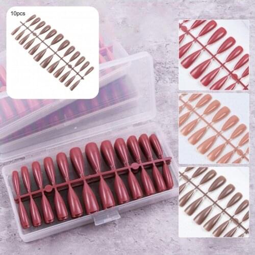 DIY Ultra Long Fake Stiletto Tips Clear Press Long False Nails for Salon