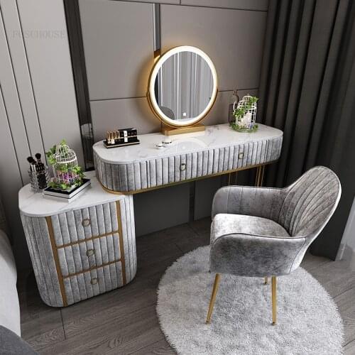 Nordic Home Dressers Minimalist Modern Bedroom Furniture Creative Dressing Table Light Luxury Locker with Mirror Dresser