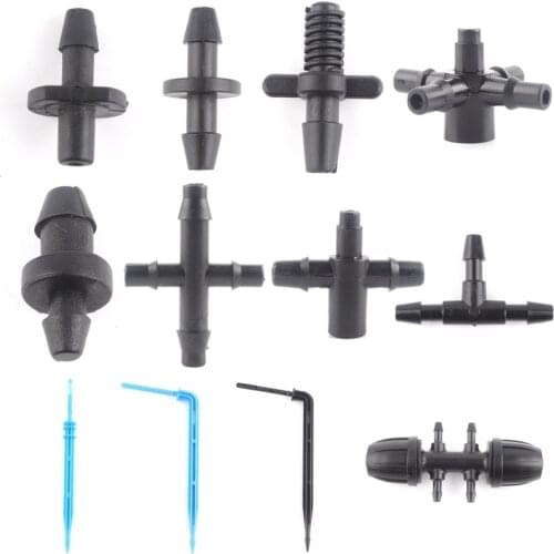 3/5 4/7 8/11mm Garden Watering Connectors Three Way Five Way Splitter Device Hose Connector Irrgation Drip Arrow