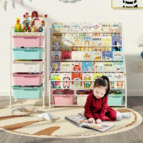 Childrens Toy Storage Rack, Baby Toy Storage, Large-capacity Floor Rack, Multi-layer Storage Cabinet