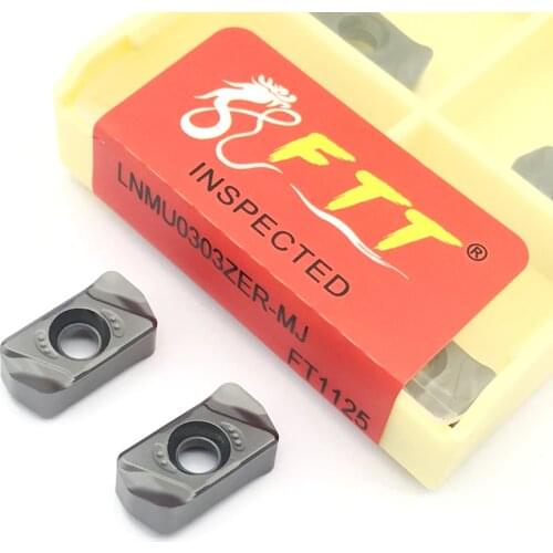 LNMU0303 ZER MJ FT1125 Double-sided fast-feed open rough milling insert hardened hard metal turning tools milling tool