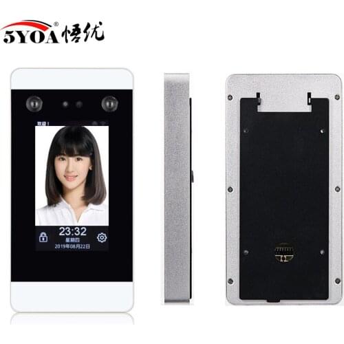 Access Control Dynamic Face Recognition Wifi system TCP IP Device 4.3 inch Touch Screen Facial punch card HD Camera Attendance