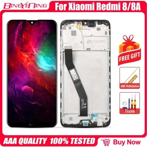 For Xiaomi Redmi 8/8A LCD Display + Frame Touch Screen Panel For Xiaomi redmi 8/8A LCD Digitizer Replacement Repair Spare Parts