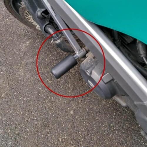 2021 New High Quality 1pc Universal Large Motorcycle Frame Sliders Anti Crash Black Protector Glue Stick for YAMAHA Honda