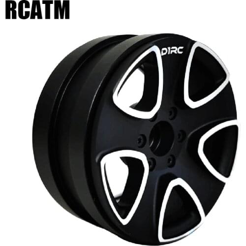 2pcs CNC Metal Alloy 2.2inch Wheel Rim Beadlock For 1/10 RC Crawler Car TRX4 Defender G500 TRX6 G63 D90 Axial SCX10 90046 TF2