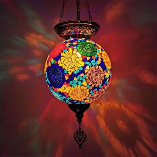 25cm Round Pendant Lights Turkish Retro Lighting E27 Dubai Special Pendant Light