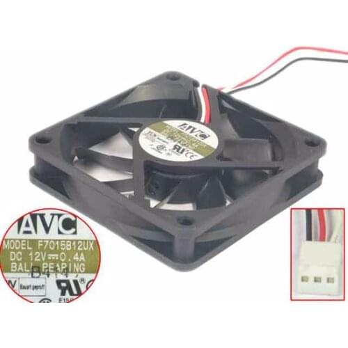 AVC F7015B12UX DC 12V 0.4A 70x70x15mm 3-wire Server Cooling Fan