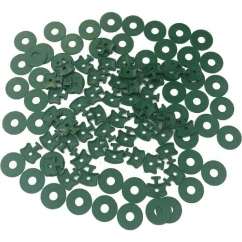 50 Pcs Greenhouse Twist Clips Shading Fixing Clips and Washers