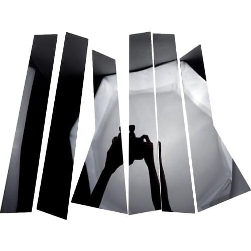 6Pcs Car Black Window B C Pillar Post Door Piano Cover Trim Fit for Honda CRV 2016 2015 2014 2013 2012