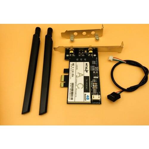 7260AC Dual Band 7260HMW 867Mbps PCi Express Wireless Desktop WiFi Adapter Bluetooth 4.0 Wlan Network Card for Intel 7260