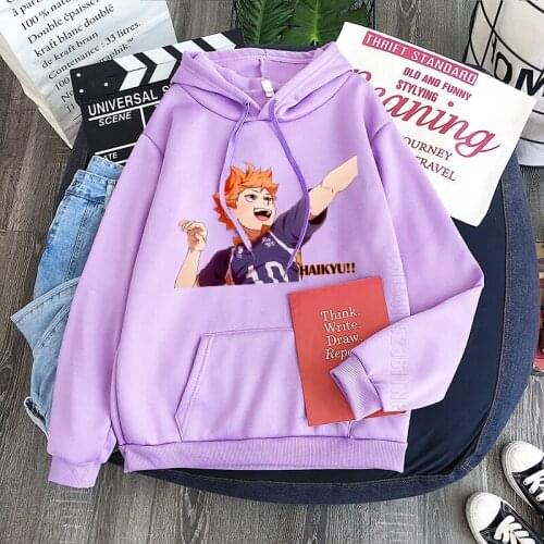 Anime Haikyuu Hinata Shoyo Hoodies Streetwear Men Karasuno Fly High Graphic Sweatshirt Pullover Oversize Hoodies