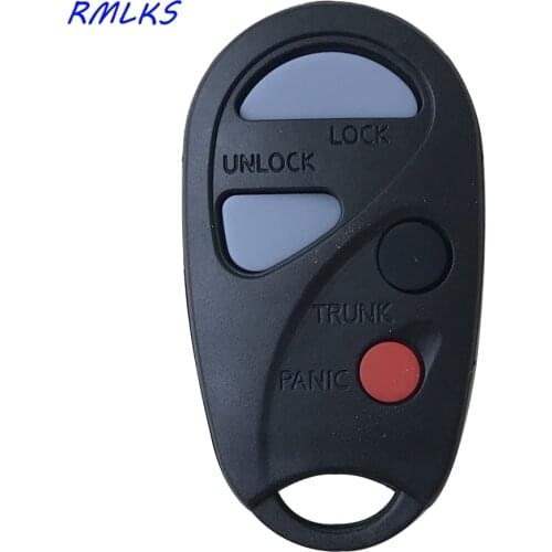 RMLKS High quality Keyless Auto Remote key Shell cover Replacement 4 Buttons Fit For Nissan A33 Sunny qashqai Key Case