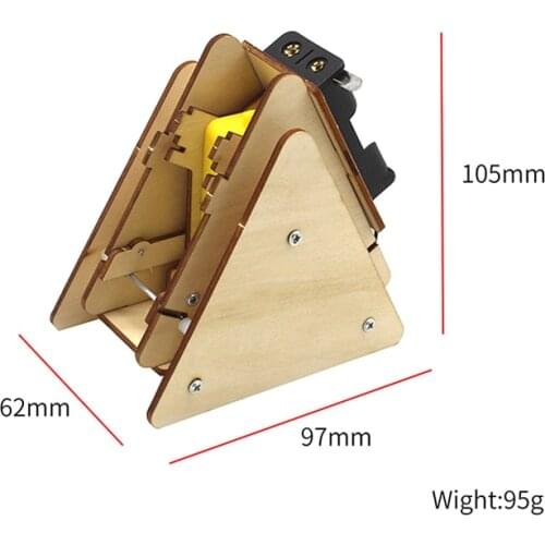 DIY Wooden Electric Science Walking Robot Toy Model Kit Assembly Toys for Boys Physics Experiment Educational Toys Gift