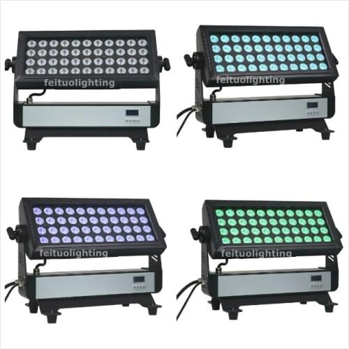 E-4pack effect city color stage light dj equipment outdoor 44X10W RGBW led wall washer lights