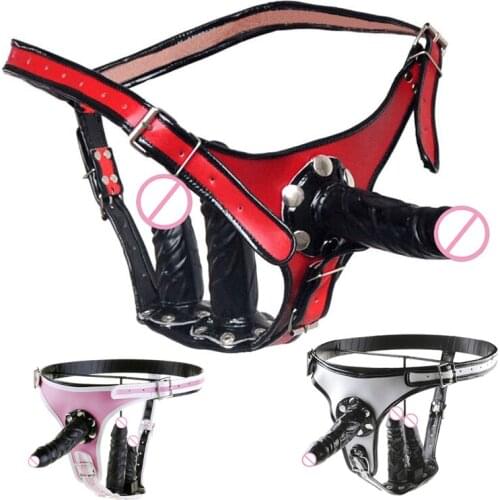 Dildo Strap on Toys for Sex Penis Dildo Pants Wear Penis Sex Toys for Lesbian Women Couples Three Dick Strapon Dildo Realistic