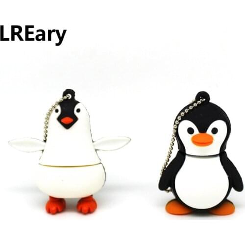 Cartoon baby penguin usb flash drive cute memory pen drive stick PenDrive Thumb disk real capacity 4GB 8GB 16GB 32GB