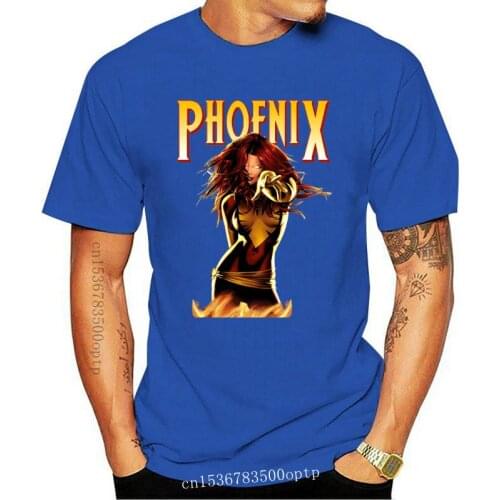 Men T Shirt Dark Phoenix Jean Grey Artsy Awesome Artwork Printed Tee Short Sleeve Tee Shirt Free Shipping Cheap Wholesale