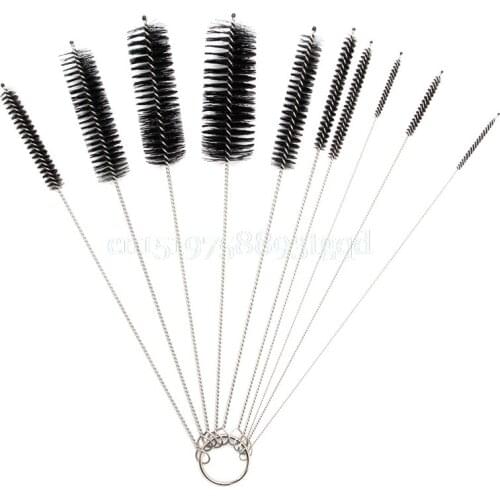 Carburetor Carbon Dirt Jet Remove 10 Cleaning Needles + 5 Brushes Tool Kits