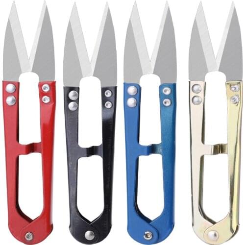 LMDZ U Shape Clippers Trimming Sewing Scissors DIY Tool Stainless Steel Embroidery craft Scissors Tailor Nippers Hand Tool