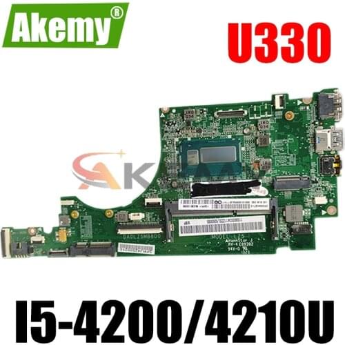 High quality DA0LZ5MB8D0 Rev:D For Lenovo Ideapad U330 U330P Laptop Motherboard With I5-4200/4210U CPU DDR3 100% Fully Tested