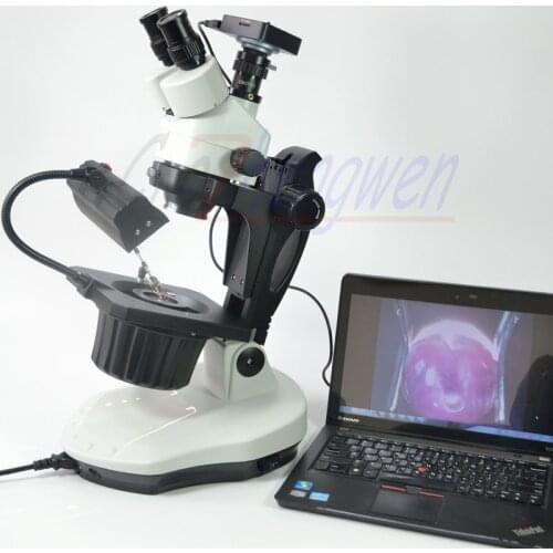 FYSCOPE 3.5X-90X Stereo Zoom Microscope 7X-45X Advanced Jewel Gem Stereo Zoom Microscope +HDMI Camera