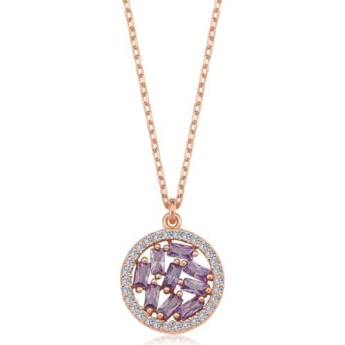Trendy For Woman 925 Summer Fashion Jewelry Zircon Gift Necklace Cute Accessories High Quality Retro Crystal Pendant Swarovski
