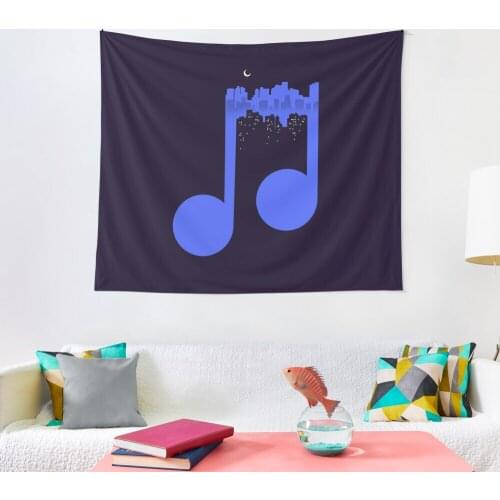 Night Music Tapestry Home Decoration Wall Blanket Tapestry Bedroom Wall Hanging Yoga Mat