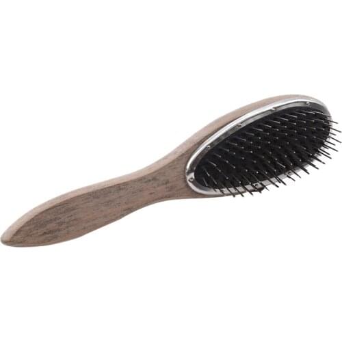 2020 New 1PC Best Selling Heigh Quality Plastic Wood + Metal Wig Comb Brush anti-static Steel Comb Hairdressing Tools