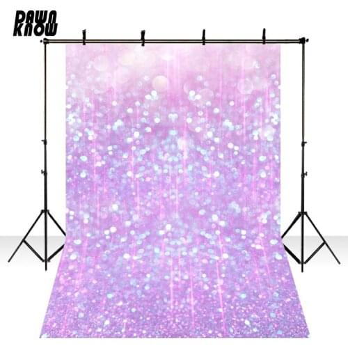DAWNKNOW Purple Sparkle For Newborn Vinyl Photography Background Shimmer Polyester Backdrop For Studio Photo Props F2090