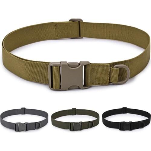 Nylon Fabric Belts for Men Military Tactical Belt Quick Release Automatic Buckle Belts Training Waist Belt Male Belts Strap