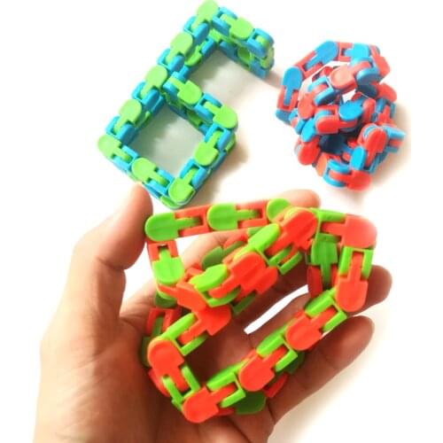 Funny Fidget Chain Anti Stress Toy For Children Kids Adult Bike Chain Fidget Spinner Bracelet Snake Puzzle Educatiaonal Toys