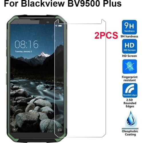 2PCS For Blackview BV9500 Plus Glass 9H Protective Tempered Glass Phone Film for Blackview BV9500Plus BV9500 Case Glass Cover
