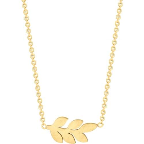 Vintage Leaf Branch Necklaces For Womens Fashion Jewelry Stainless Steel Chain Long Necklace Gifts Idea Bijoux Femme Collares