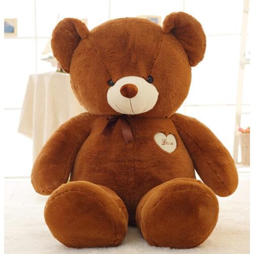 100-200cm America Giant Teddy Bear Plush Toys Soft Teddy Bear Outer Skin Coat Popular Birthday&Valentines Gifts Girls Kids Toy