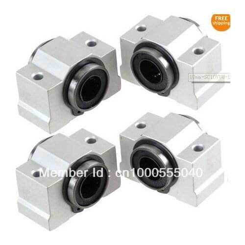 2Pcs/Lot SCV10UU SC10VUU SCV10 Linear Bearing Block DIY Linear Slide Bearing Units CNC Router Brand New