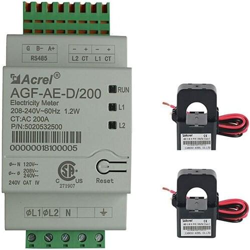 Acrel AGF-AE-D/200 factory price off-grid home solar system power monitoring energy meter RS485 SunSpec