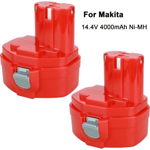 2pcs 14.4V 4000mAh For Makita Ni-MH Power Tools Battery for MAKITA PA14 1420 1422 1433 1434 1435F JR140D 192699-A