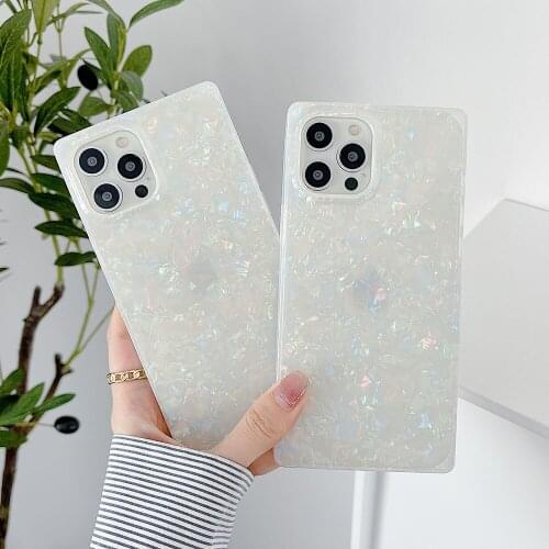 Luxury Laser Sequins Shell Pattern Phone Case For iPhone 12 Pro Max 11 X XR XS Max 7 8 Plus Shiny Smooth Back Shockproof Cover