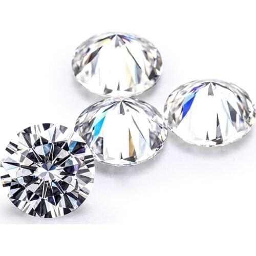 Zhanhao Moissanite VVS Clarity Synthetic Moissanite Diamond Price Per Carat Moissanite Small Size 4mm To 10mm Loose Gemstone