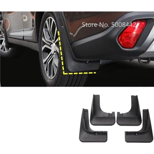 For Mitsubishi Outlander 2016 2017 2018 2019 2020 Car Cover Fender Soft Mudguard Protect Flap Splash Mud Guard Frame 4pcs