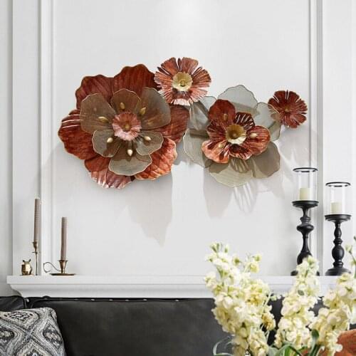 European type three-dimensional red iron art spends dining room wall adornment bedroom art antique wall adornment pendant