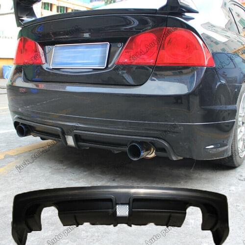 REAR BUMPER DIFFUSER LIP for Honda Civic sedan 8th gen 2006 2007 2008 2009 2010 2011 2012